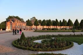 Schwetzingen Castle Park at sunset