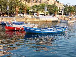 Greece Blue Fishing Boats