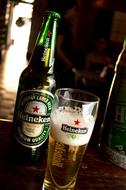 Glass Of Heineken Beer drink
