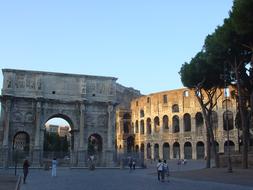 Colosseum Arch Of constantine in Rome