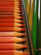 Colored Pencil red, green