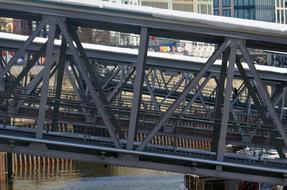 Hamburg Port Bridge close-up