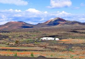 Lanzarote La Geria landscape, field