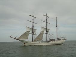 Sailing Vessel on Baltic Sea