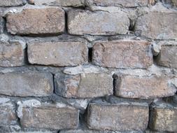 old grey Stone Wall close up