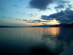 Lake Clouds Abendstimmung