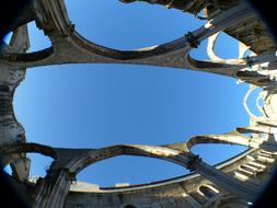 architecture of the Convento Do Carmo monastery in portugal