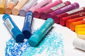 Pastels Oil Colorful Half
