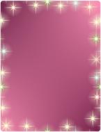 star frame pink outline