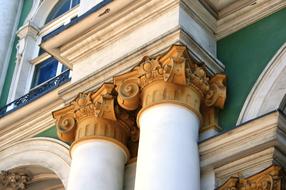 Turquoise And White Gold Palace pillars