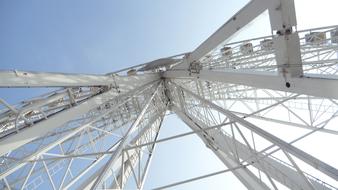 white ferris wheel design