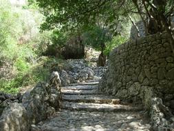 Hiking on Path Stones