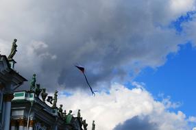 Winter Palace and Sky Clouds