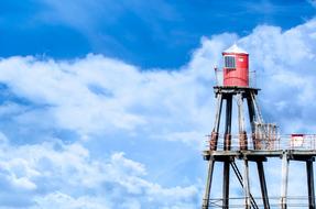 Red Lighthouse at Sky