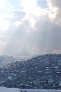 Istanbul Turkey city at Winter