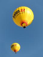 Hot Air yellow Balloon Ride