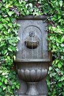 Fountain Wall and Greenery