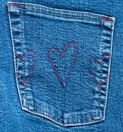 Blue Denim Jeans material