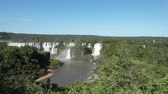 Foz Do Iguazu Waterfall and forest