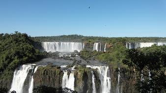 Foz Do Iguazu green Waterfall