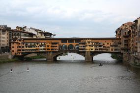 unusual bridge in florence