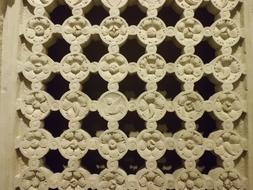 Beautiful architecture with pattern in Palazzo Madama museum in Torino, Italy