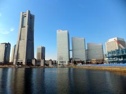 view of Minatomirai in Yokohama