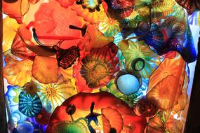 colorful Glass Chihuly Sculpture