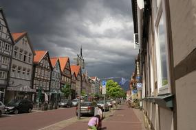 street of the old town in Luneburg