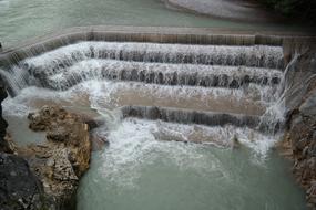 Lechfall Weir Waterfall