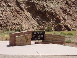 Arches National Park in the utah desert