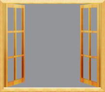 window open frame clipart