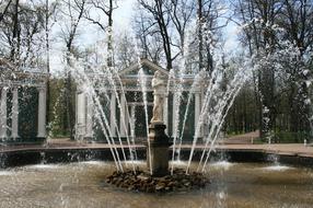 Monplaisir Palace Fountain Water