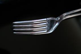 macro view of Plastic Fork Cutlery