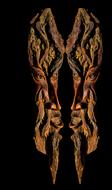 Tree Bark Carving Wood