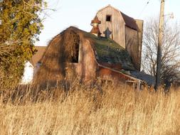 The Barn Is Old Dilapidated