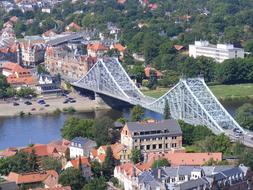 Elbe Steel Bridge in Dresden