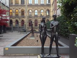 Sculpture Adam And Eve Facade