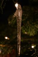 Christmas Ornaments Icicle Glass