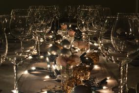 Wine glasses Table Decoration