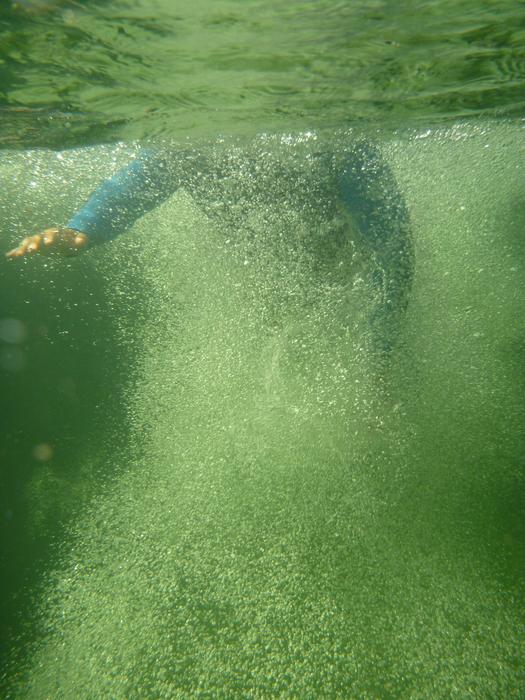 dive by the waterfall