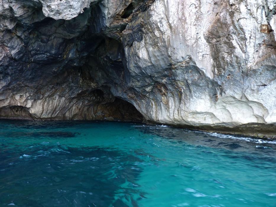 cave in the mediterranean