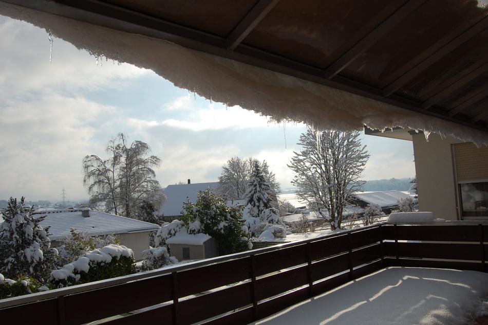snowy Balcony at Winter