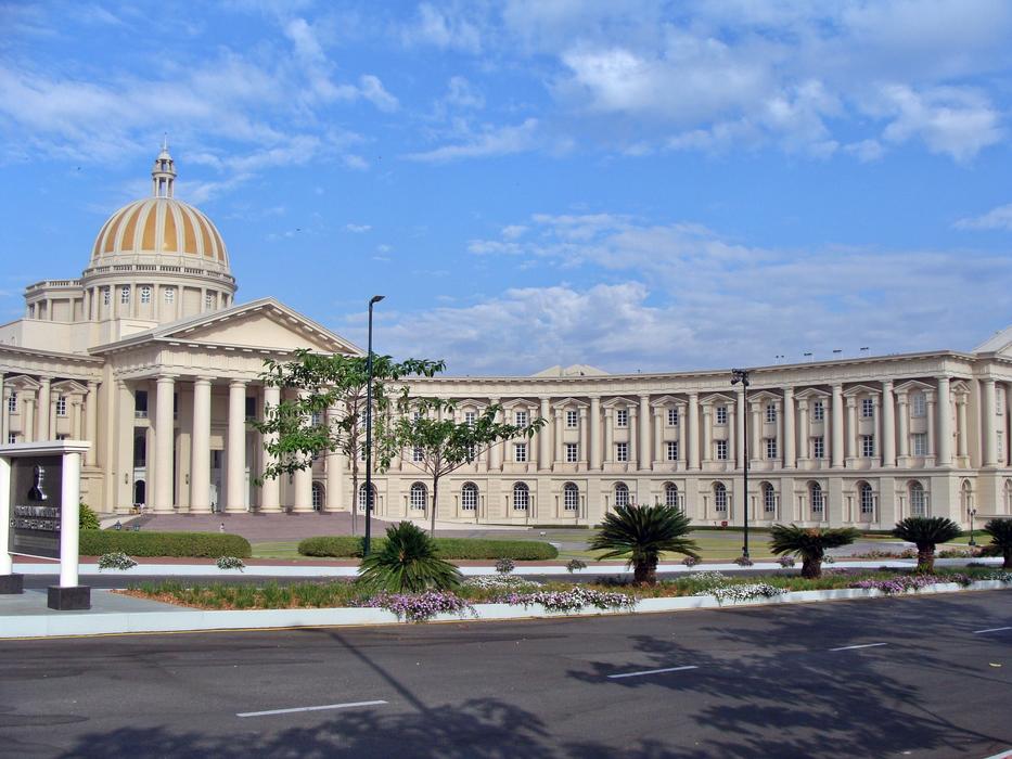 Global Education Centre, Infosys, facade of historical building, india, karnataka, Mysore