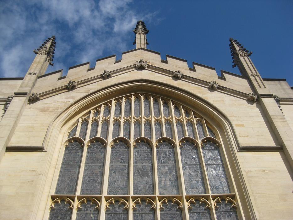 window of oxford college in england