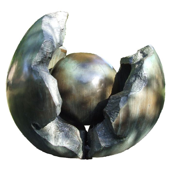 New life, Regeneration, concept, artwork, small ball inside big broken one