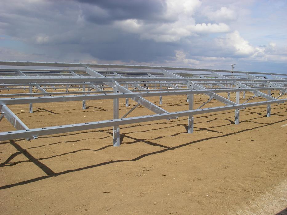 dramatic sky over solar technology