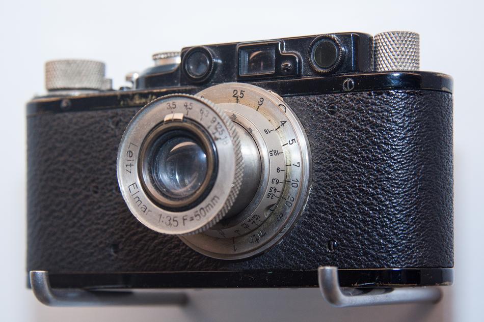 vintage camera with photographic film