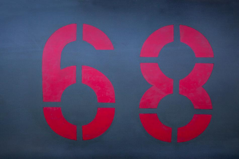 Digits 68 Red