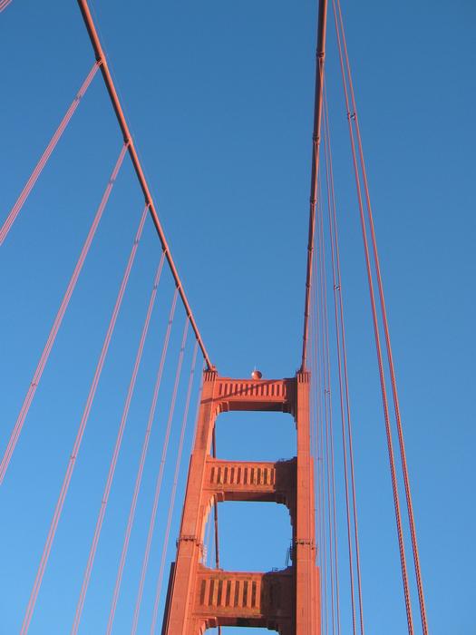 construction of the golden bridge in san francisco